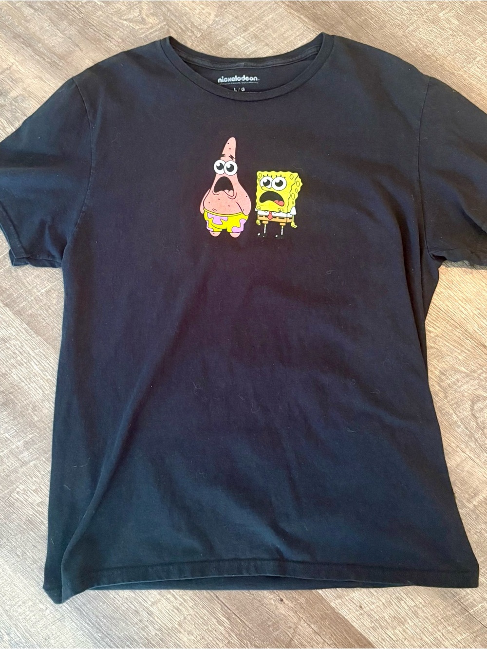 Nickelodeon SpongeBob & Patrick Black Graphic Tee - unisex
